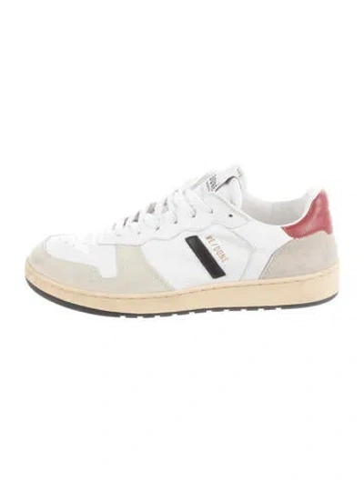 Pre-owned Re/done Leather Athletic Sneakers In White