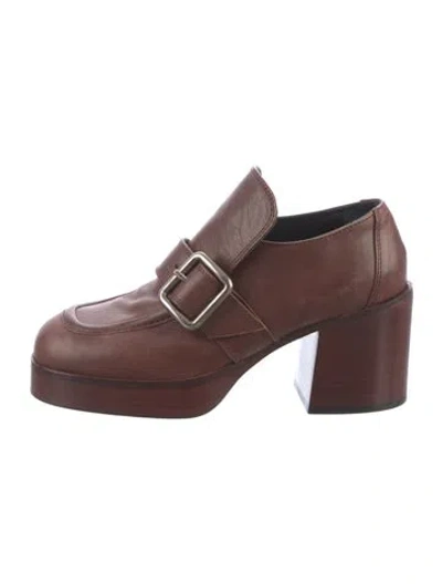 Pre-owned Re/done Leather Pumps In Brown