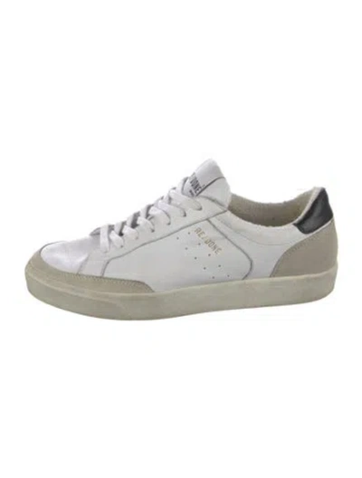 Pre-owned Re/done Leather Sneakers In White