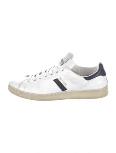 Pre-owned Re/done Leather Sneakers In White