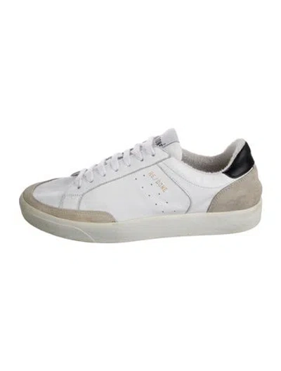 Pre-owned Re/done Leather Sneakers In White