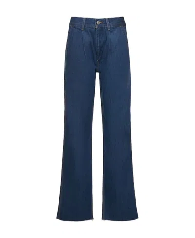 Re/done Logo Jeans In Blue