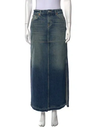Pre-owned Re/done Long Skirt W/ Tags In Blue