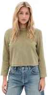 Re/done Long Sleeve Boxy Tee Olivos