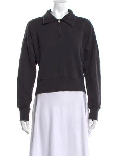 Pre-owned Re/done Long Sleeve Sweatshirt In Black