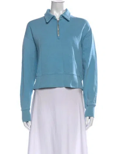 Pre-owned Re/done Long Sleeve Sweatshirt In Blue