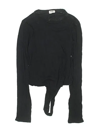 Pre-owned Re/done Long Sleeve Top Black Cowl Neck Tops