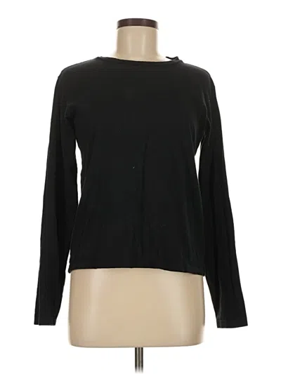 Pre-owned Re/done Long Sleeve T-shirt In Black
