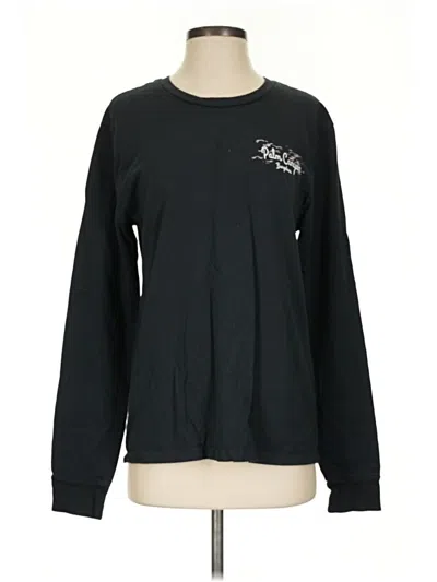 Pre-owned Re/done Long Sleeve T-shirt In Black