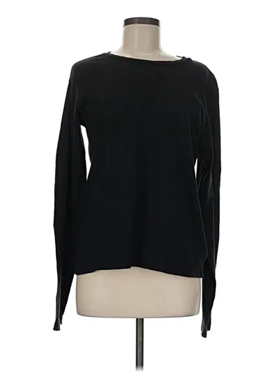 Pre-owned Re/done Long Sleeve T-shirt In Black