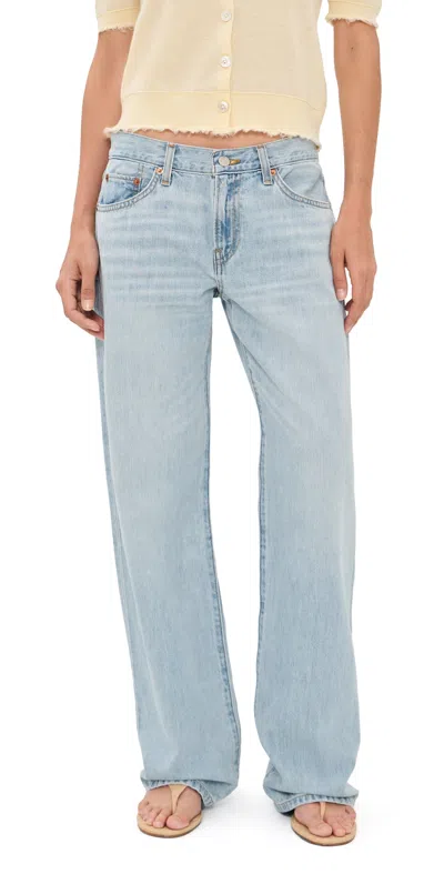 Re/done Loosie Jeans Silver Springs In Blue