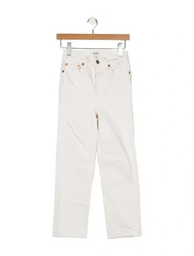 Pre-owned Re/done Low-rise Skinny Leg Jeans In White