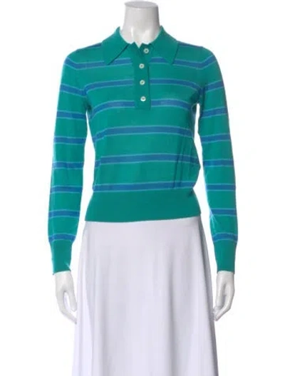 Pre-owned Re/done Merino Wool Striped Polo In Multi
