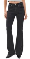 Re/done Micro Bootcut Jeans Black In Black