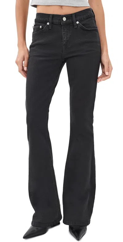 Re/done Micro Bootcut Jeans Black