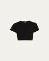 Re/done X Hanes Micro Tee In Black