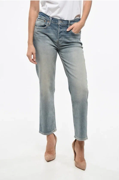 Re/done Mid Rise Pipe Jeans 18cm Grösse 29 In Blue