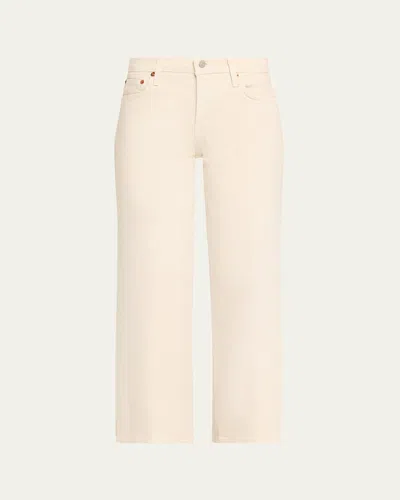 Re/done Mid-rise Wide-leg Crop Jeans