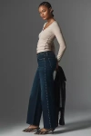 Re/done Mid-rise Wide-leg Jeans In Blue