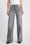 Re/done Mid-rise Wide-leg Jeans In Gray