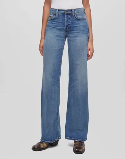Re/done Mid Rise Wide Leg Jeans In Blasted