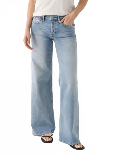 Re/done Mid Rise Wide Leg Jeans In Mid 90s