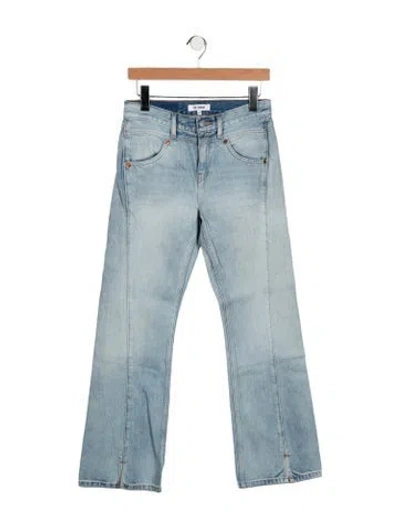 Pre-owned Re/done Mid-rise Flared Jeans In Blue