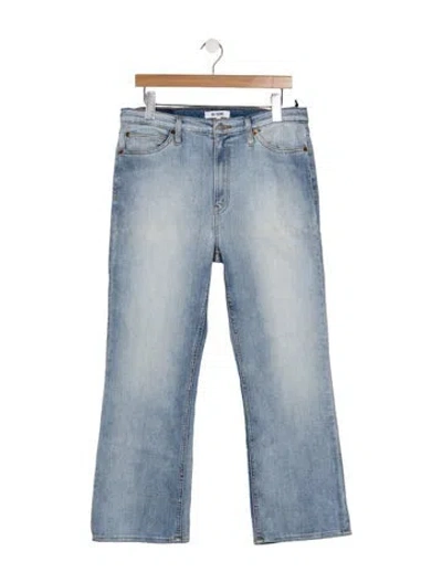 Pre-owned Re/done Mid-rise Flared Jeans In Blue