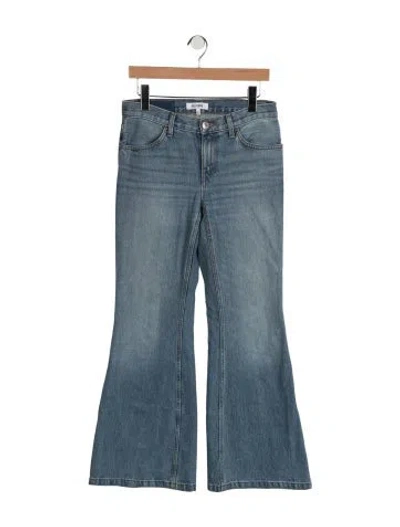 Pre-owned Re/done Mid-rise Flared Jeans In Blue