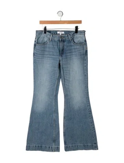 Pre-owned Re/done Mid-rise Flared Jeans W/ Tags In Blue
