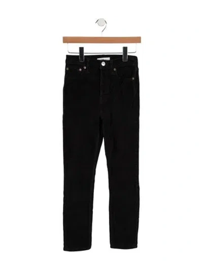 Pre-owned Re/done Mid-rise Skinny Leg Jeans In Black