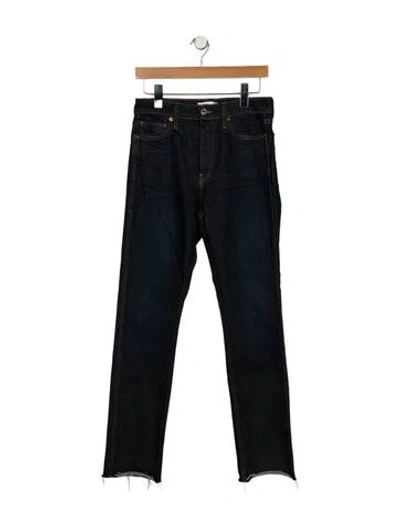 Pre-owned Re/done Mid-rise Skinny Leg Jeans In Blue