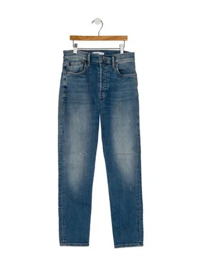 Pre-owned Re/done Mid-rise Skinny Leg Jeans In Blue
