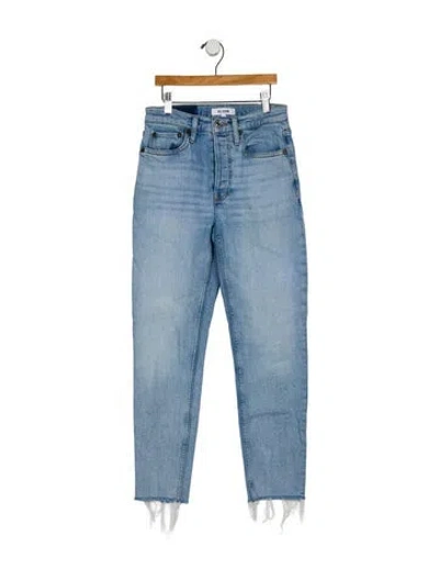 Pre-owned Re/done Mid-rise Skinny Leg Jeans In Blue