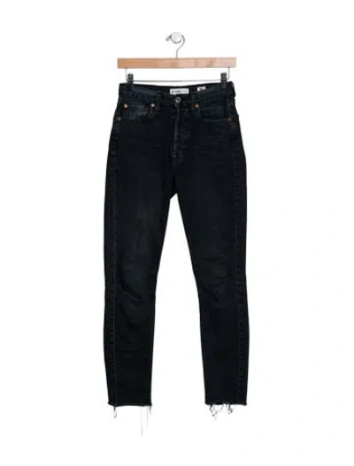 Pre-owned Re/done Mid-rise Skinny Leg Jeans In Blue
