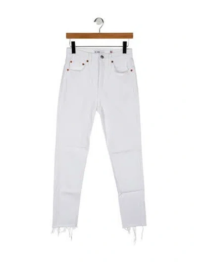 Pre-owned Re/done Mid-rise Skinny Leg Jeans In Blue