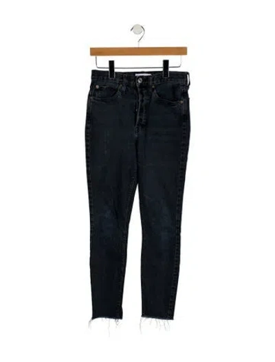 Pre-owned Re/done Mid-rise Skinny Leg Jeans In Blue