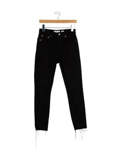 Pre-owned Re/done Mid-rise Skinny Leg Jeans In Blue