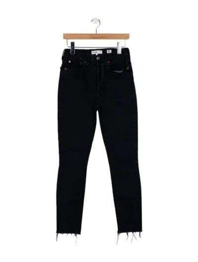 Pre-owned Re/done Mid-rise Skinny Leg Jeans In Blue