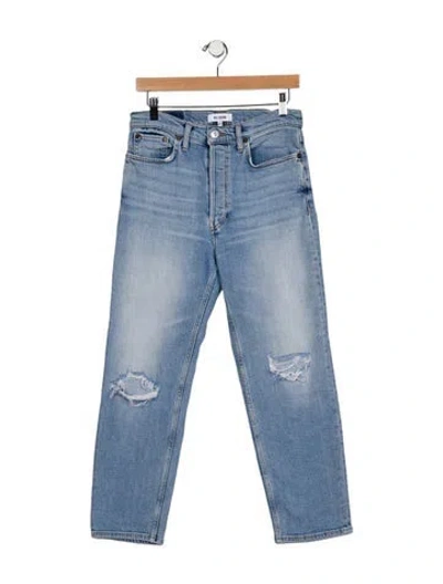 Pre-owned Re/done Mid-rise Skinny Leg Jeans In Blue