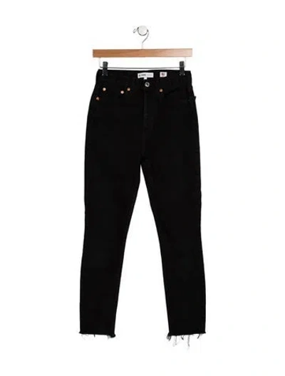 Pre-owned Re/done Mid-rise Skinny Leg Jeans In Blue