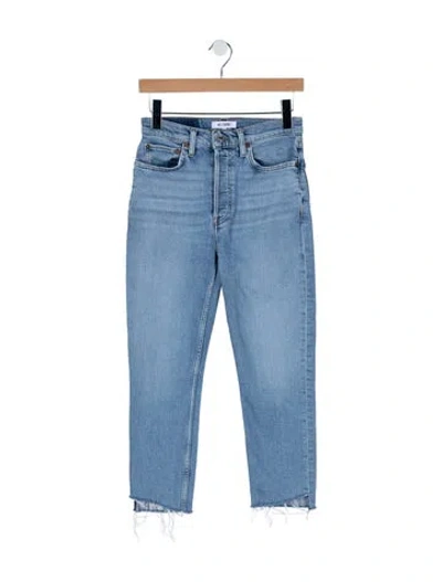 Pre-owned Re/done Mid-rise Skinny Leg Jeans In Blue