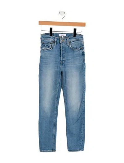 Pre-owned Re/done Mid-rise Skinny Leg Jeans In Blue
