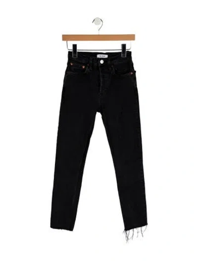 Pre-owned Re/done Mid-rise Skinny Leg Jeans In Blue