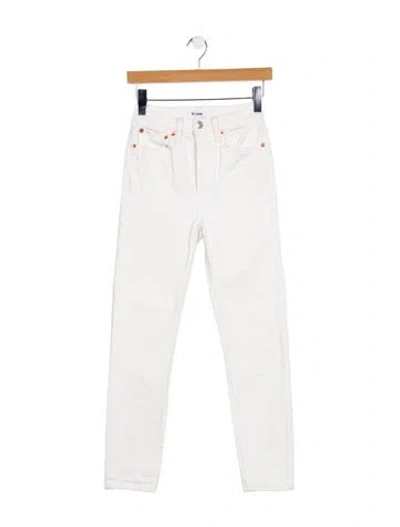 Pre-owned Re/done Mid-rise Skinny Leg Jeans In Blue
