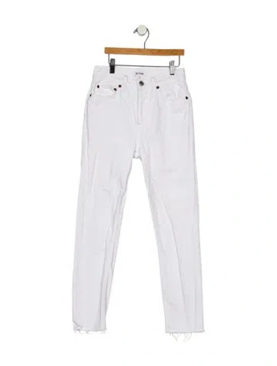 Pre-owned Re/done Mid-rise Skinny Leg Jeans In Blue