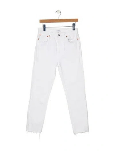Pre-owned Re/done Mid-rise Skinny Leg Jeans In Blue