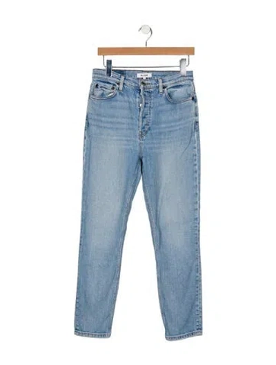 Pre-owned Re/done Mid-rise Skinny Leg Jeans In Blue
