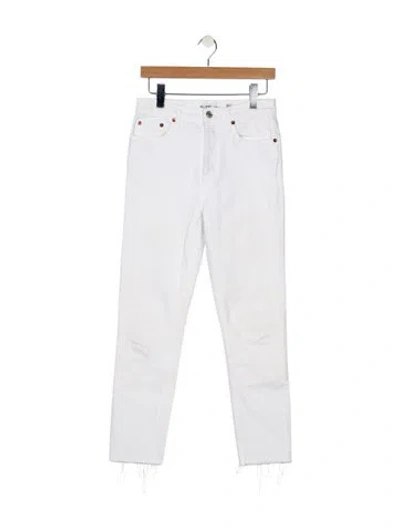 Pre-owned Re/done Mid-rise Skinny Leg Jeans In Multi