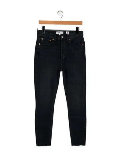 Pre-owned Re/done Mid-rise Skinny Leg Jeans W/ Tags In Blue